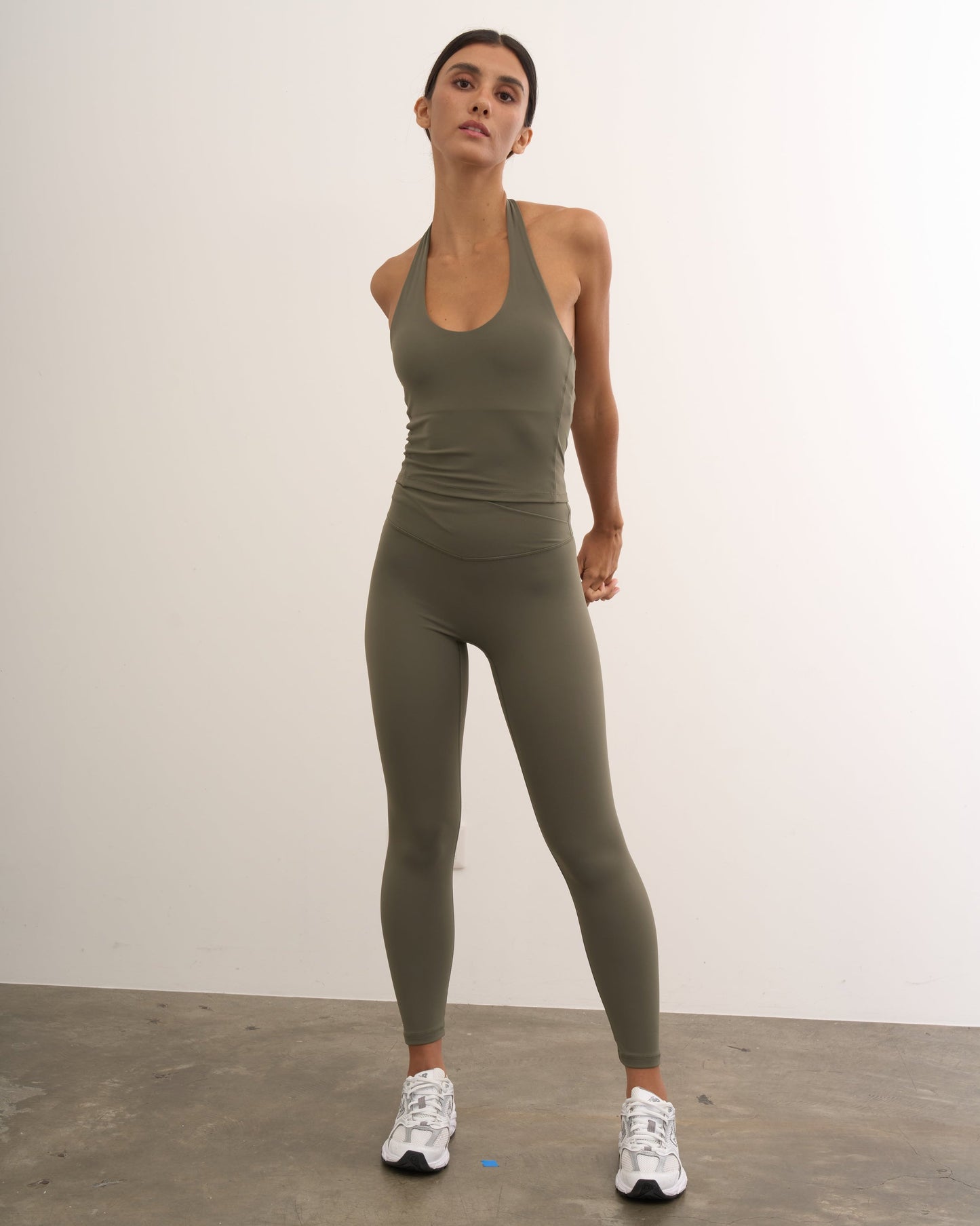 Mavora Halter Longline Sport-BH - Avocado