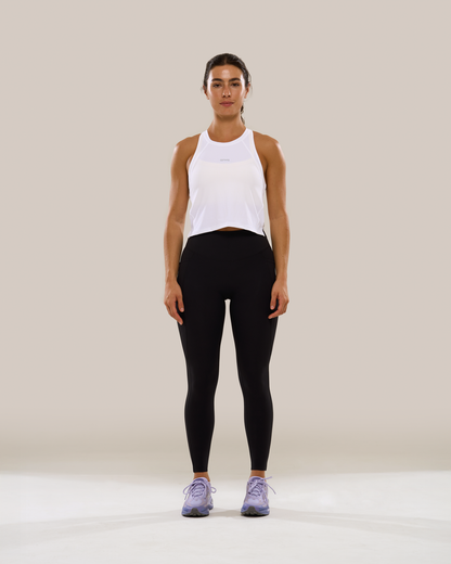 Mavora Bib Crop Top Tank Top - Yoghurt