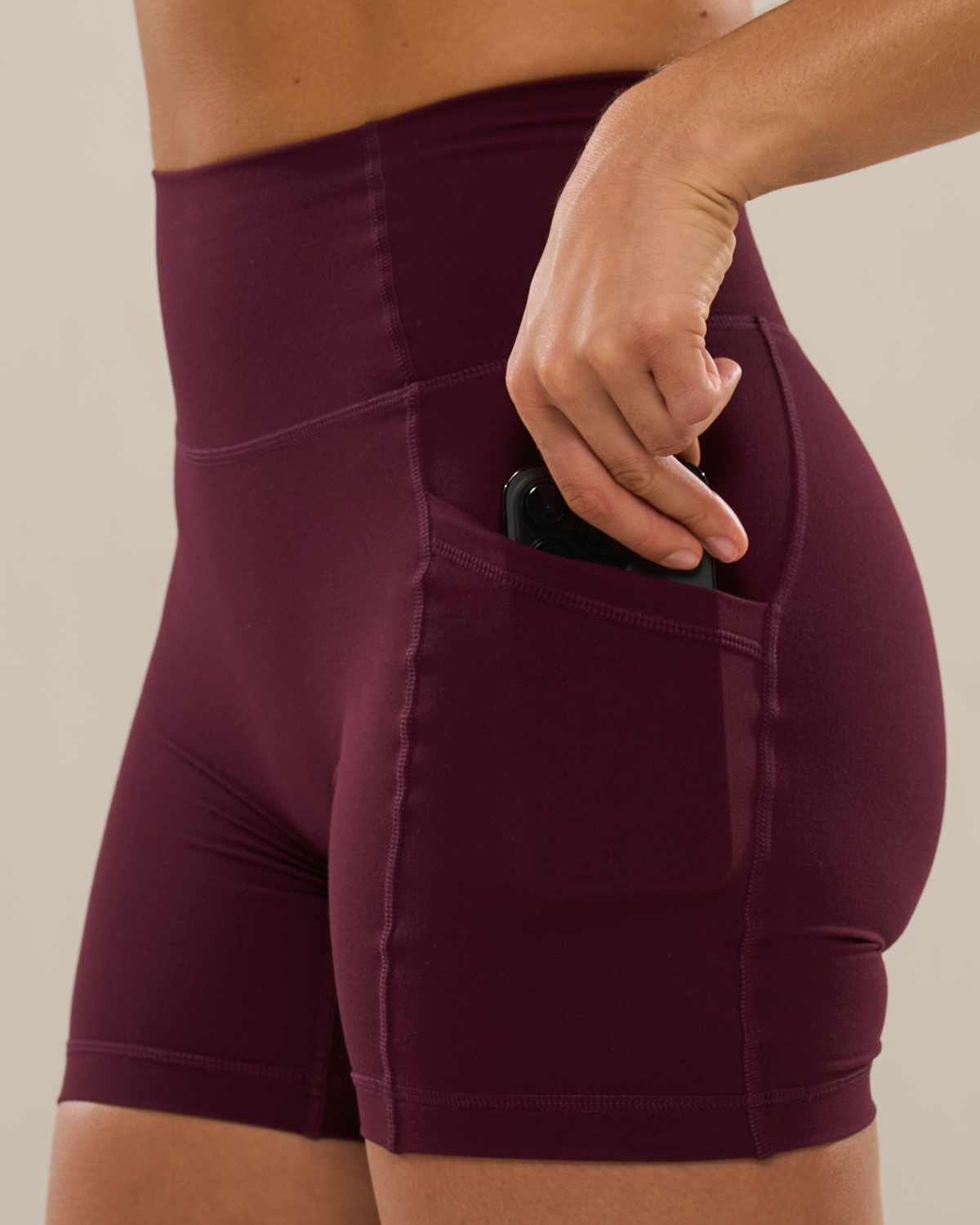 Mavora PocketFit Shorts (Biker 6") - Winetasting