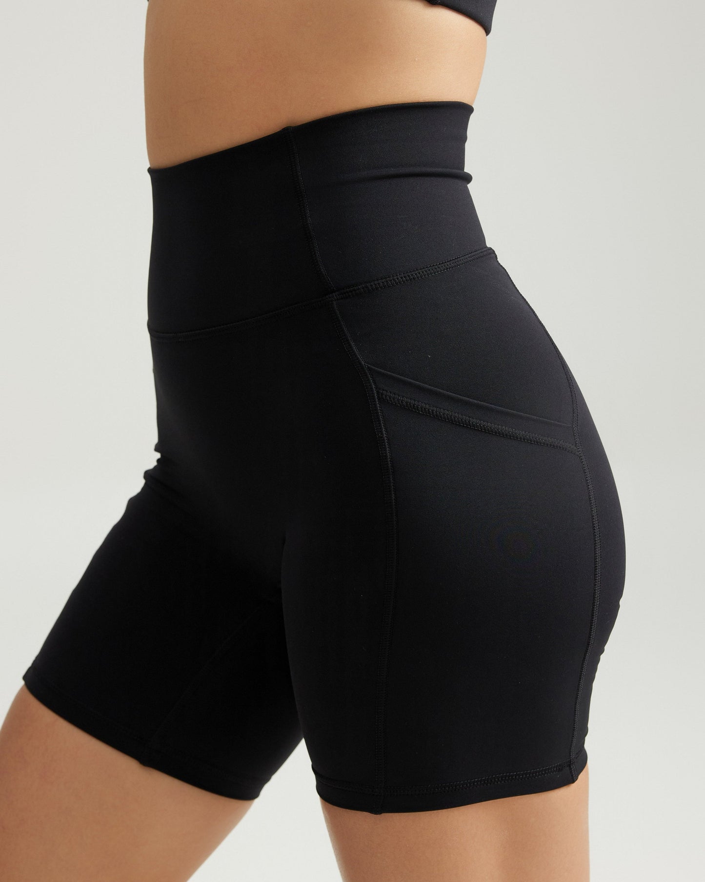 Mavora PocketFit Shorts (Biker 6") - Black Sesame