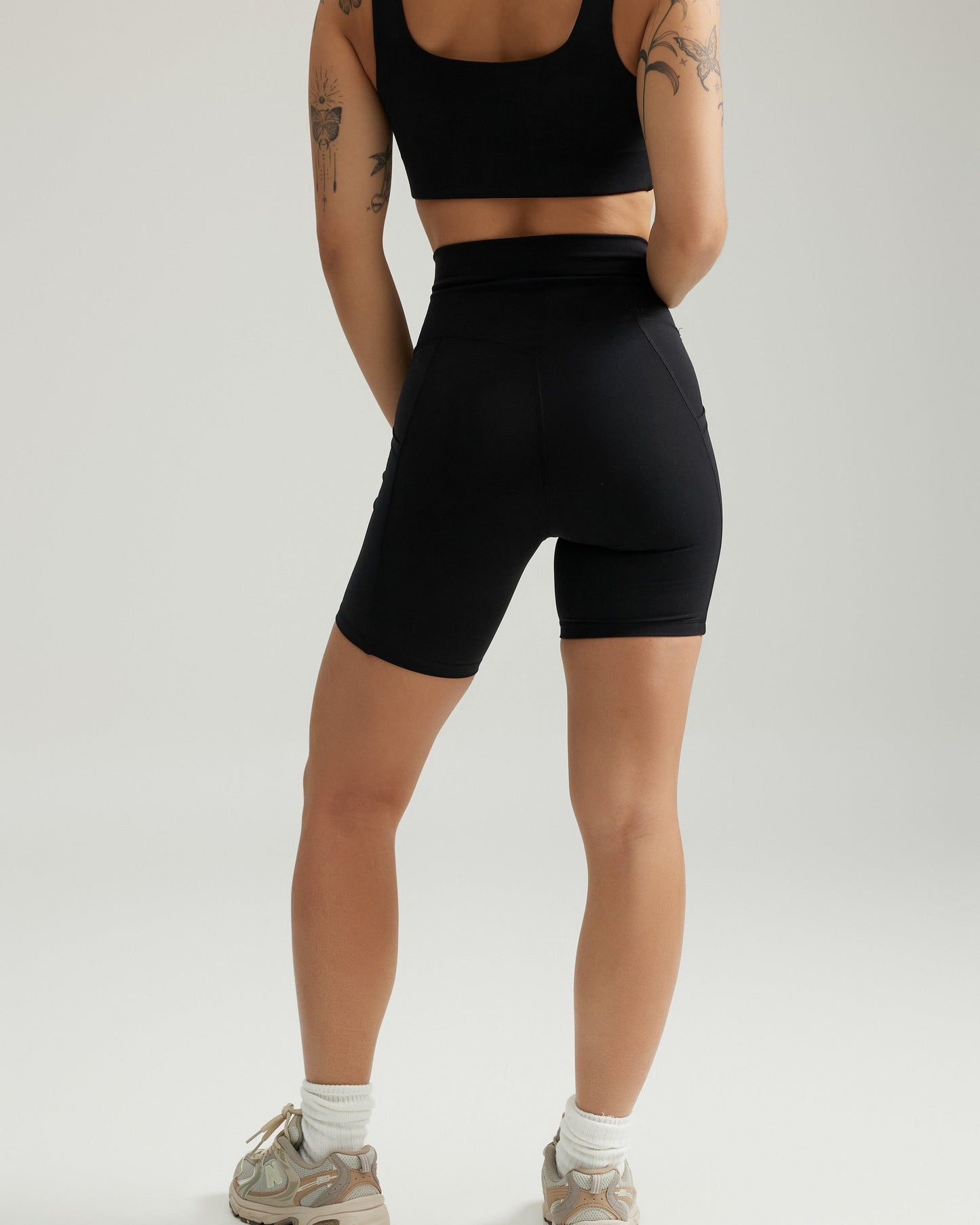 Mavora PocketFit Shorts (Biker 6") - Black Sesame