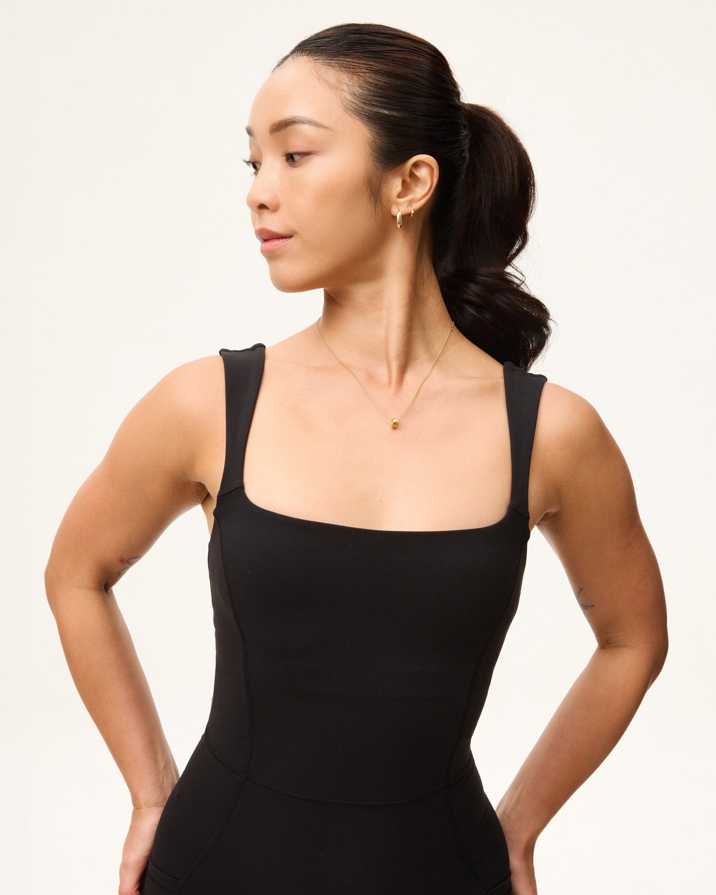 Mavora Signature Square Neck Einteiler - Black Sesame