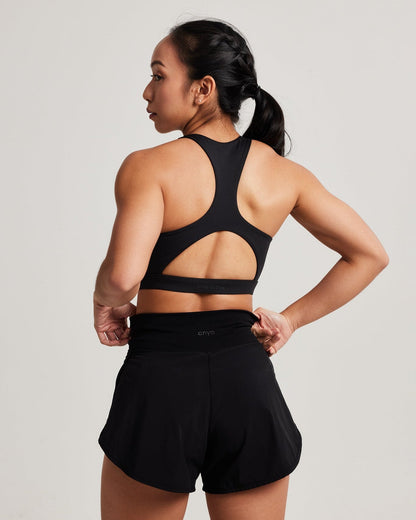 Mavora Contour High Neck Sport-BH - Black Sesame