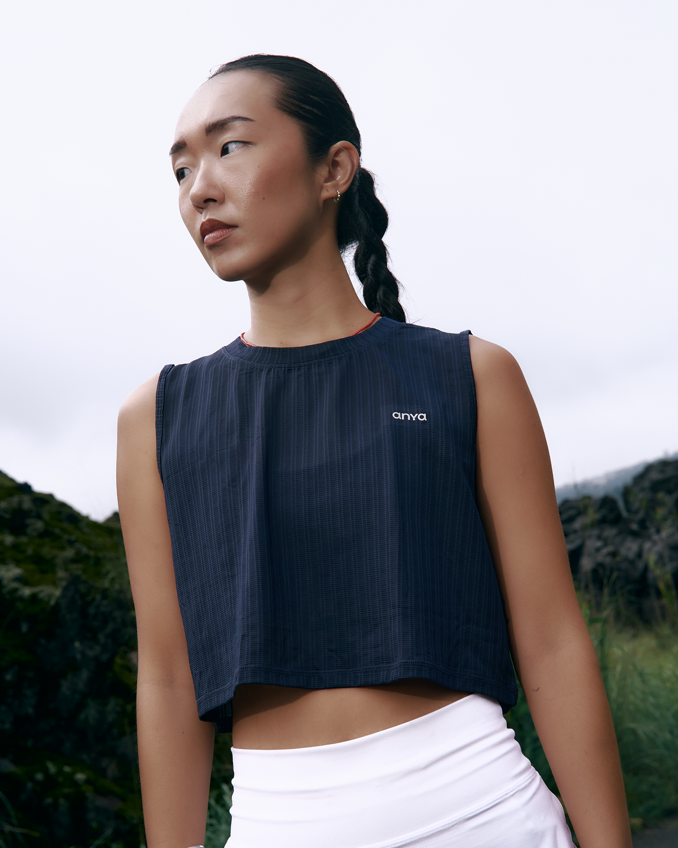 Mavora Boxy Muscle Tank Top - Dive