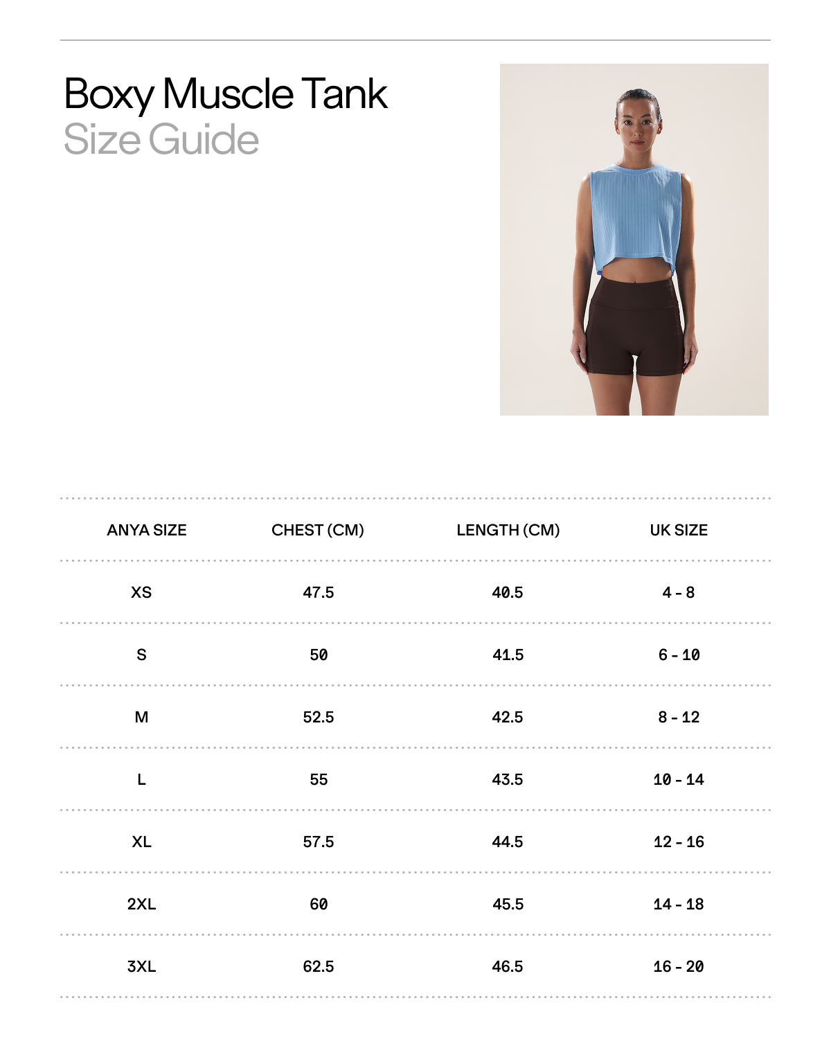 Mavora Boxy Muscle Tank Top - Dive
