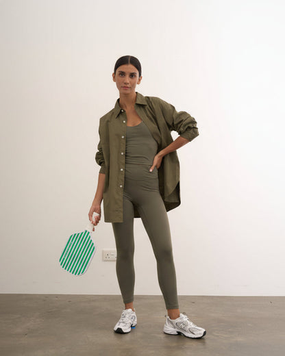 Mavora Halter Longline Sport-BH - Avocado