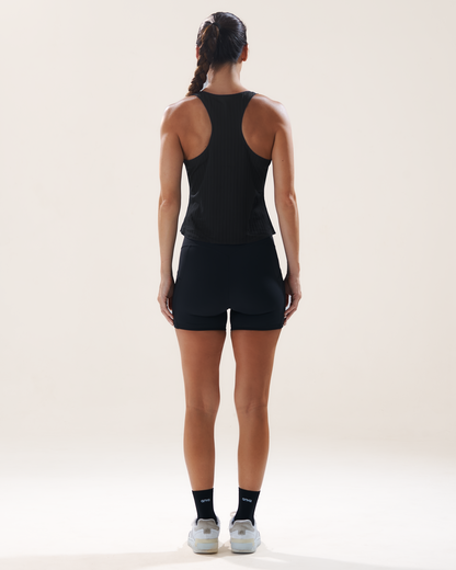 Mavora Long Run Singlet - Black Sesame
