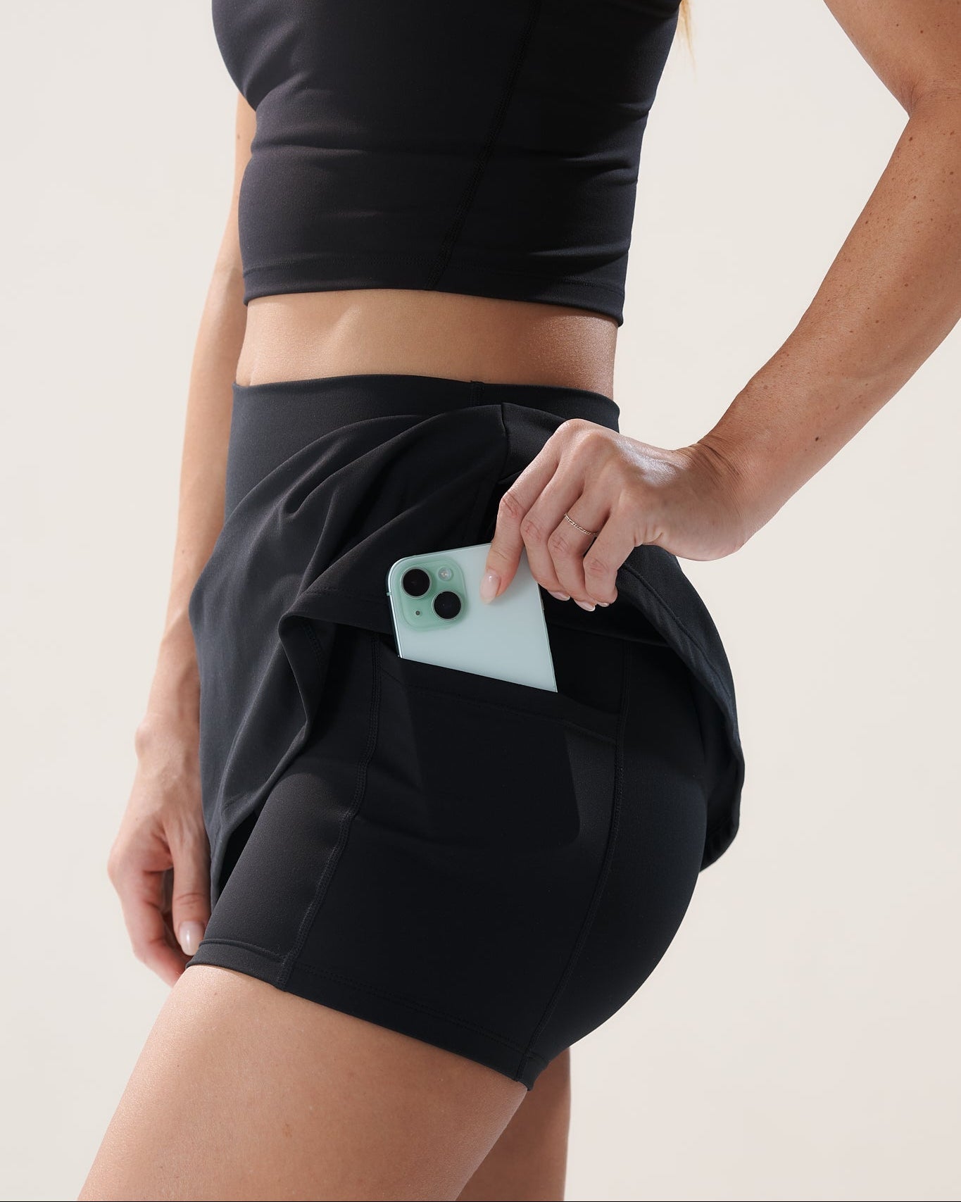 Mavora A-Line Skort - Black Sesame