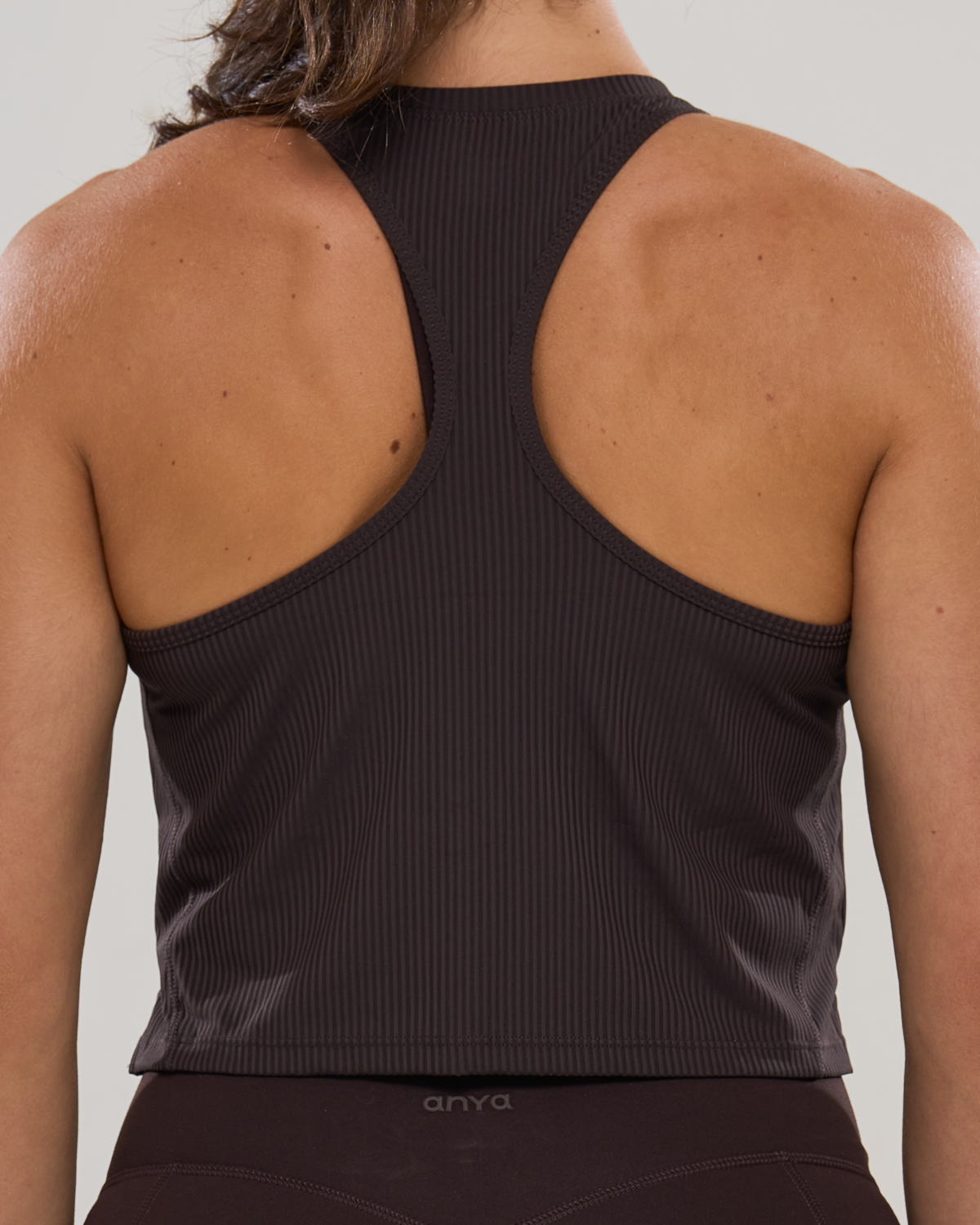 Mavora Bib Crop Top Tank Top - Ganache
