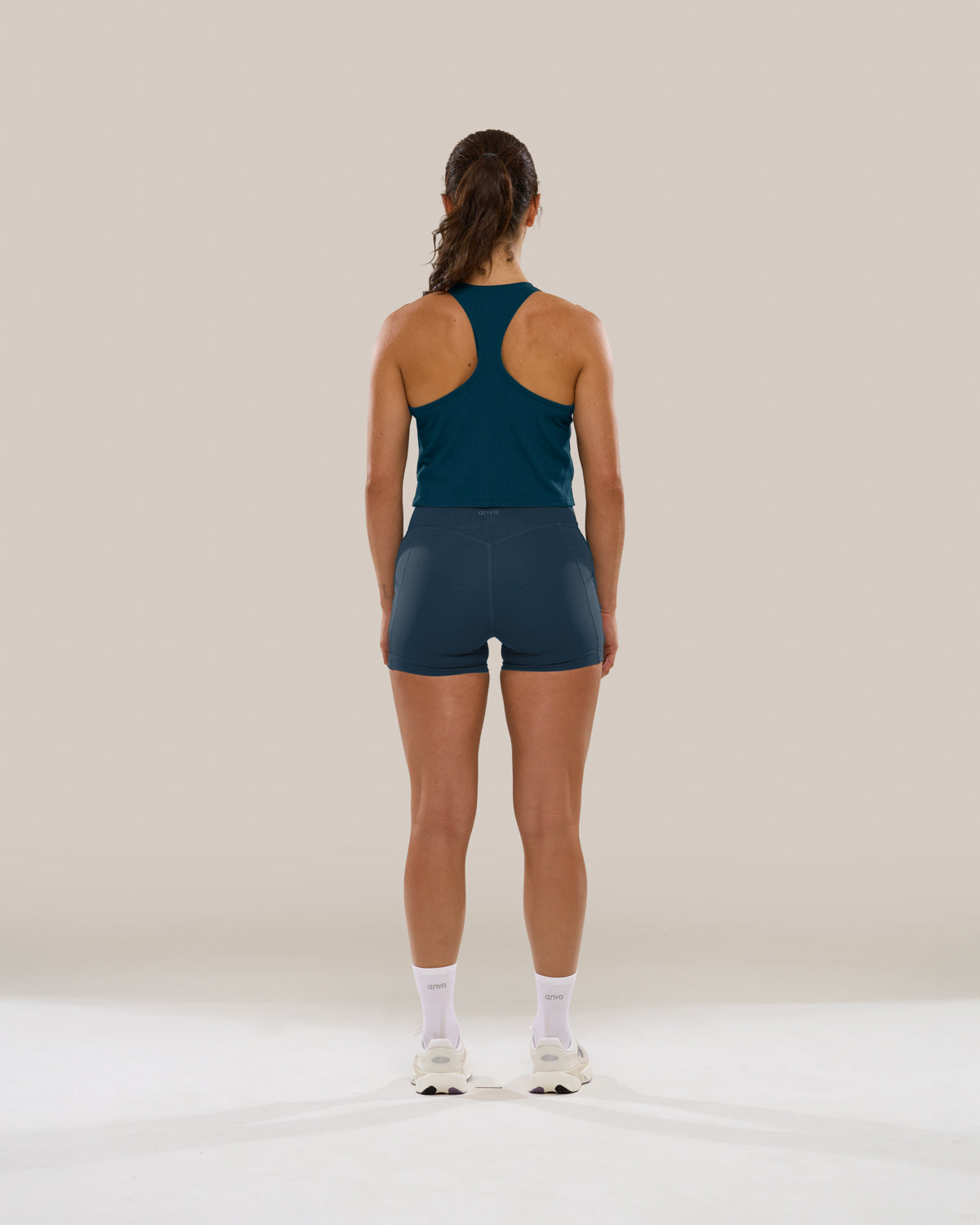 Mavora Bib Crop Top Tank Top - Reflecting Pond