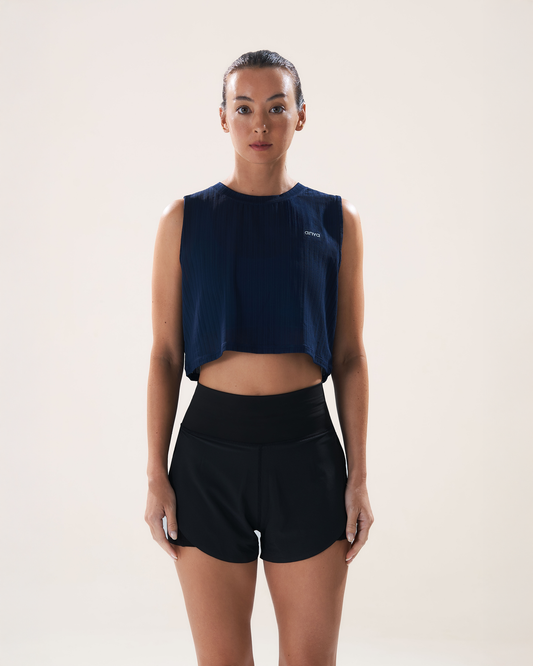 Mavora Boxy Muscle Tank Top - Dive