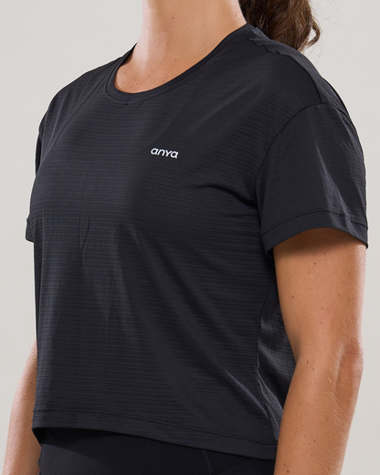 Mavora Boxy Shirt - Black Sesame