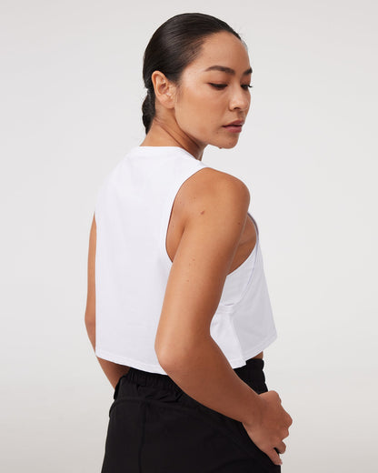 Mavora Sport Crop Top Tank Top - Yoghurt