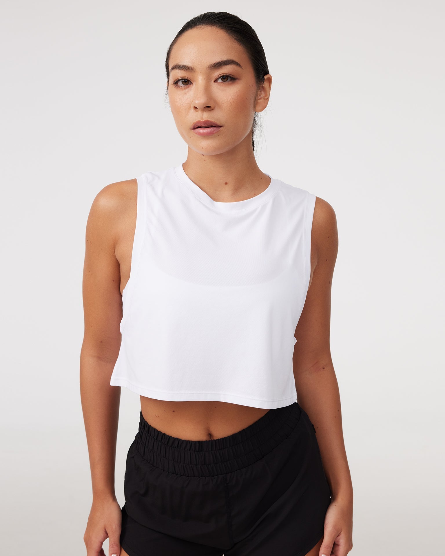 Mavora Sport Crop Top Tank Top - Yoghurt