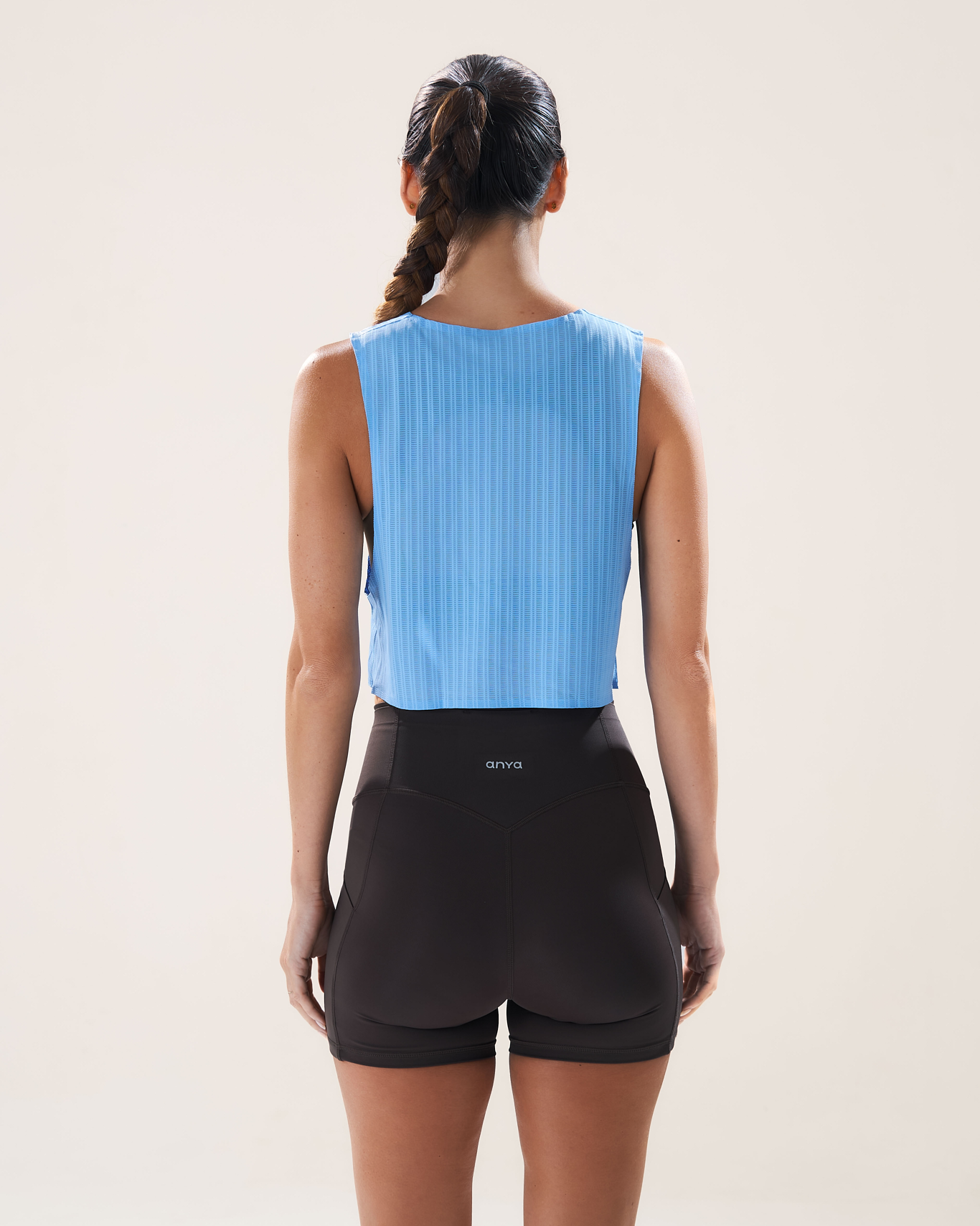 Mavora Easy Run Crop Top Tank Top - Arctic