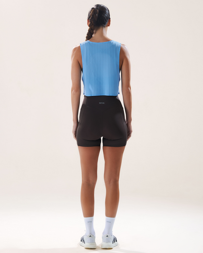Mavora Easy Run Crop Top Tank Top - Arctic