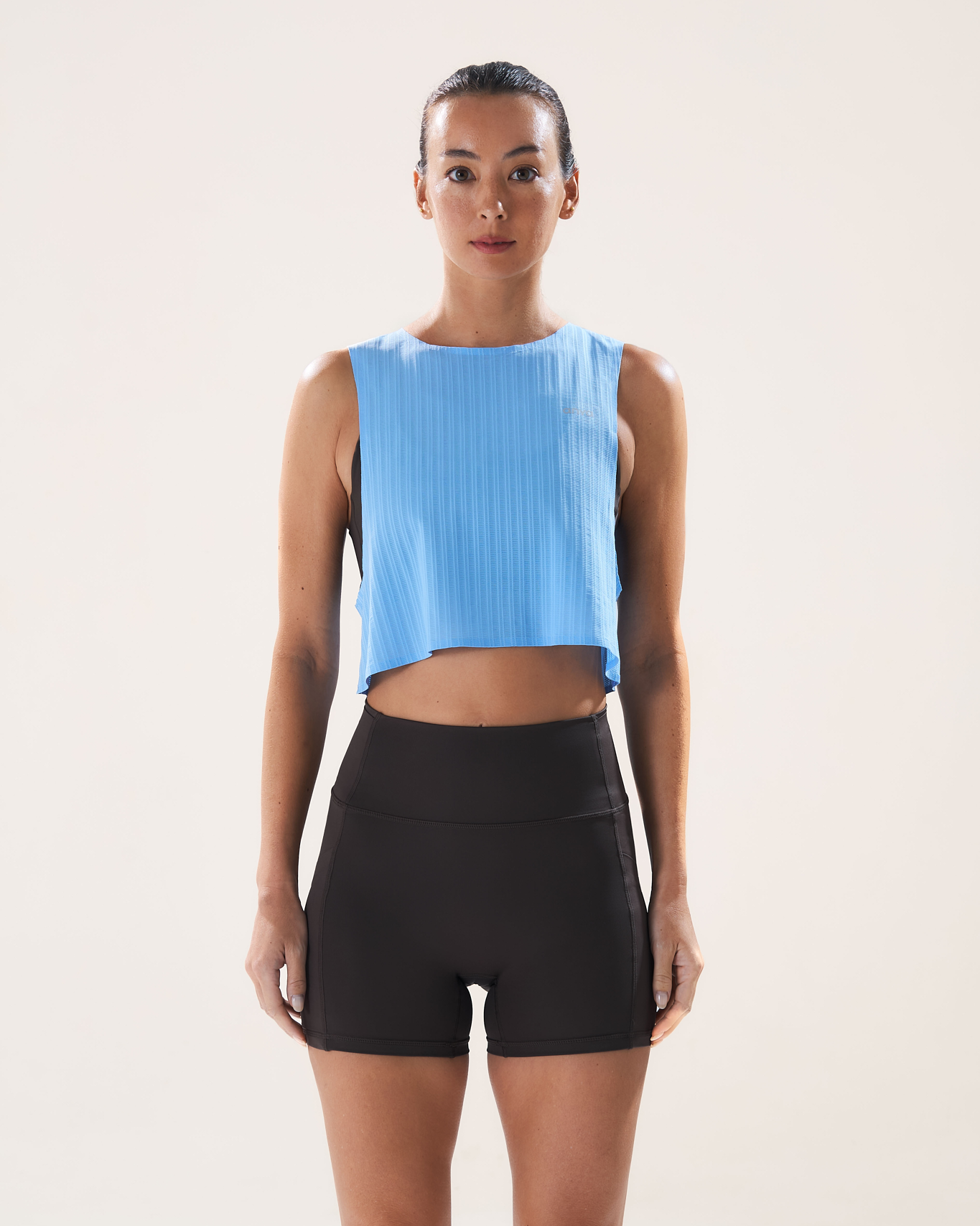 Mavora Easy Run Crop Top Tank Top - Arctic