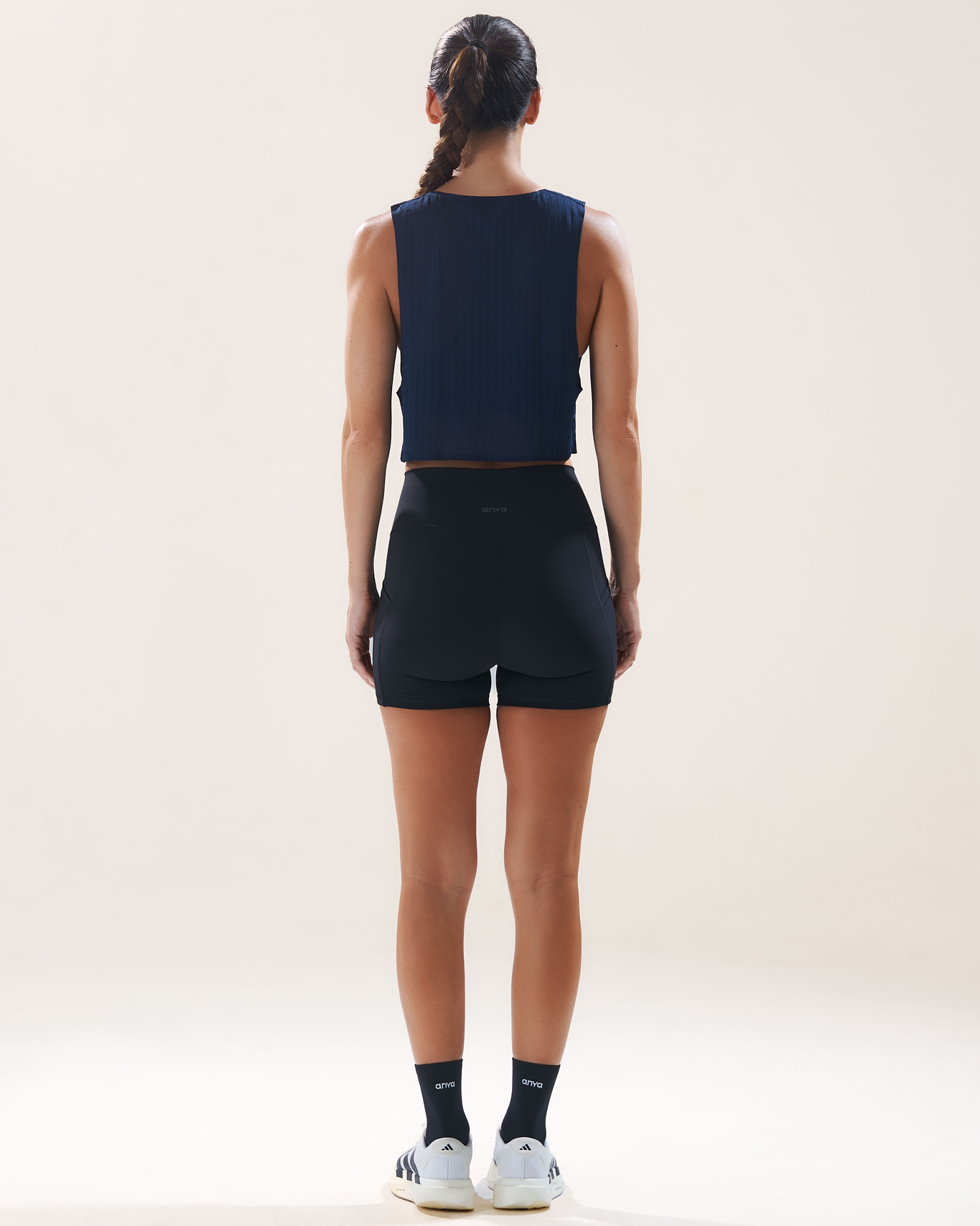 Mavora Easy Run Crop Top Tank Top - Dive