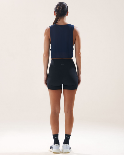 Mavora Easy Run Crop Top Tank Top - Dive