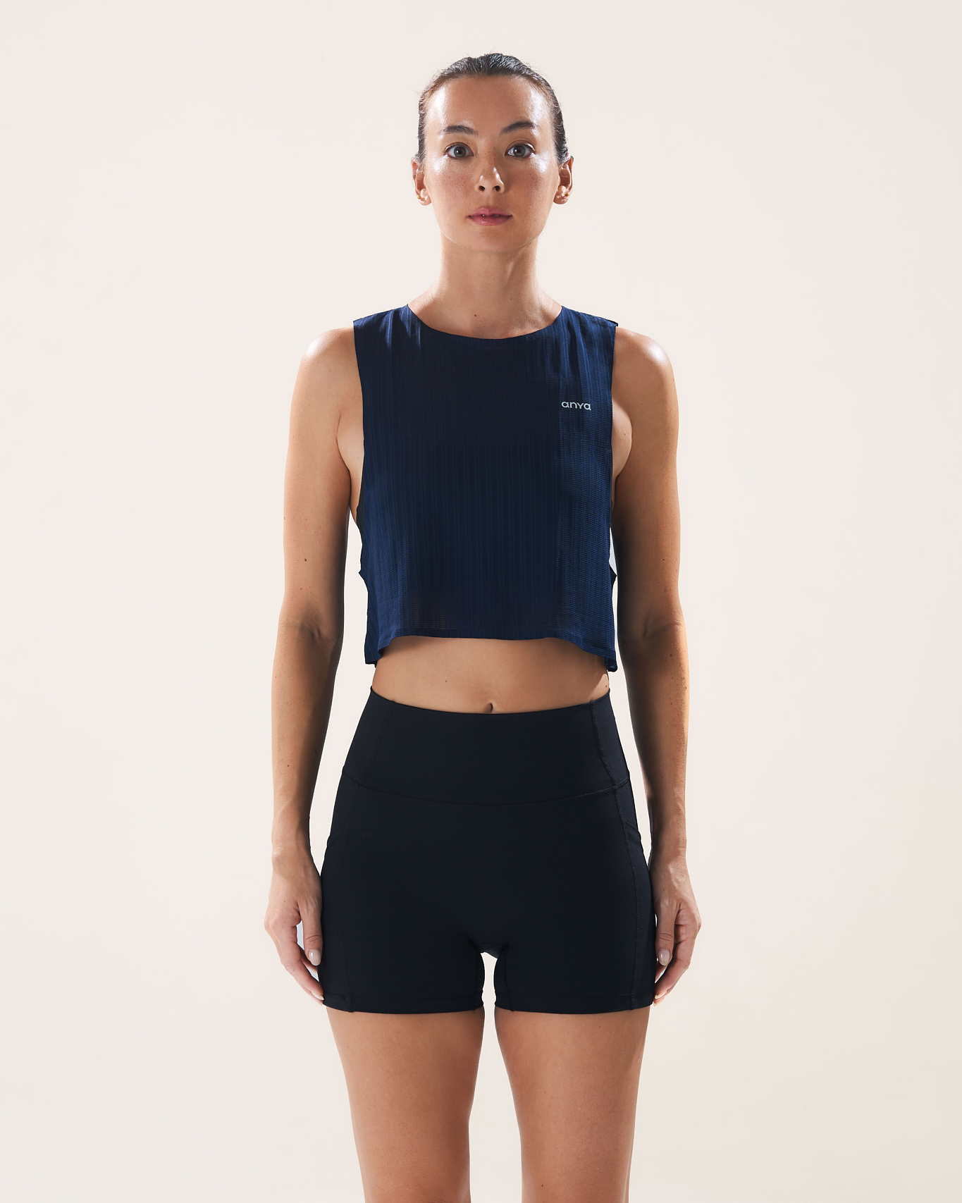 Mavora Easy Run Crop Top Tank Top - Dive