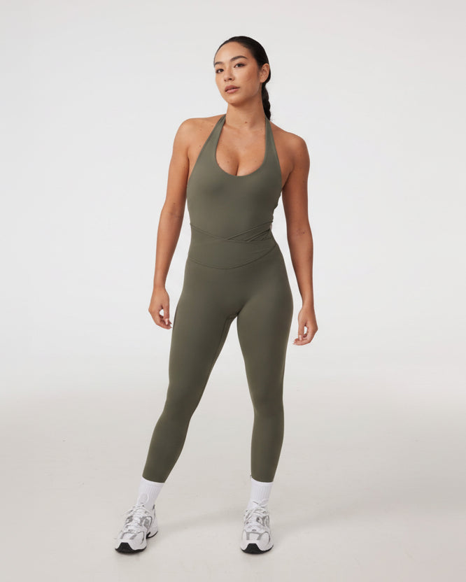 Mavora Halter Longline Sport-BH - Avocado