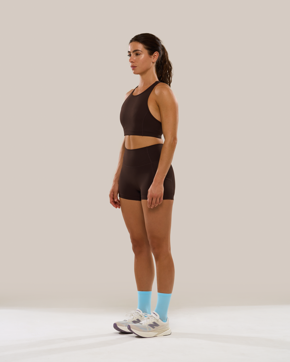 Mavora PocketFit Shorts (Petite 3") - Ganache
