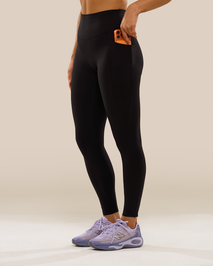 Mavora Contour PocketFit Leggings - Black Sesame