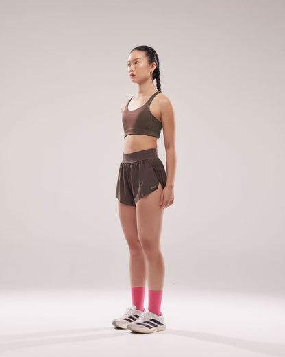 Mavora Split Shorts - Espresso