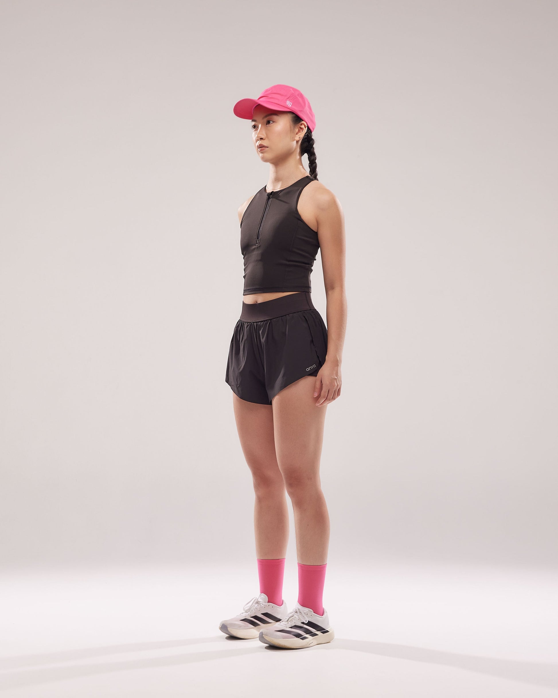 Mavora Split Shorts (Inner Shorts) - Black Sesame