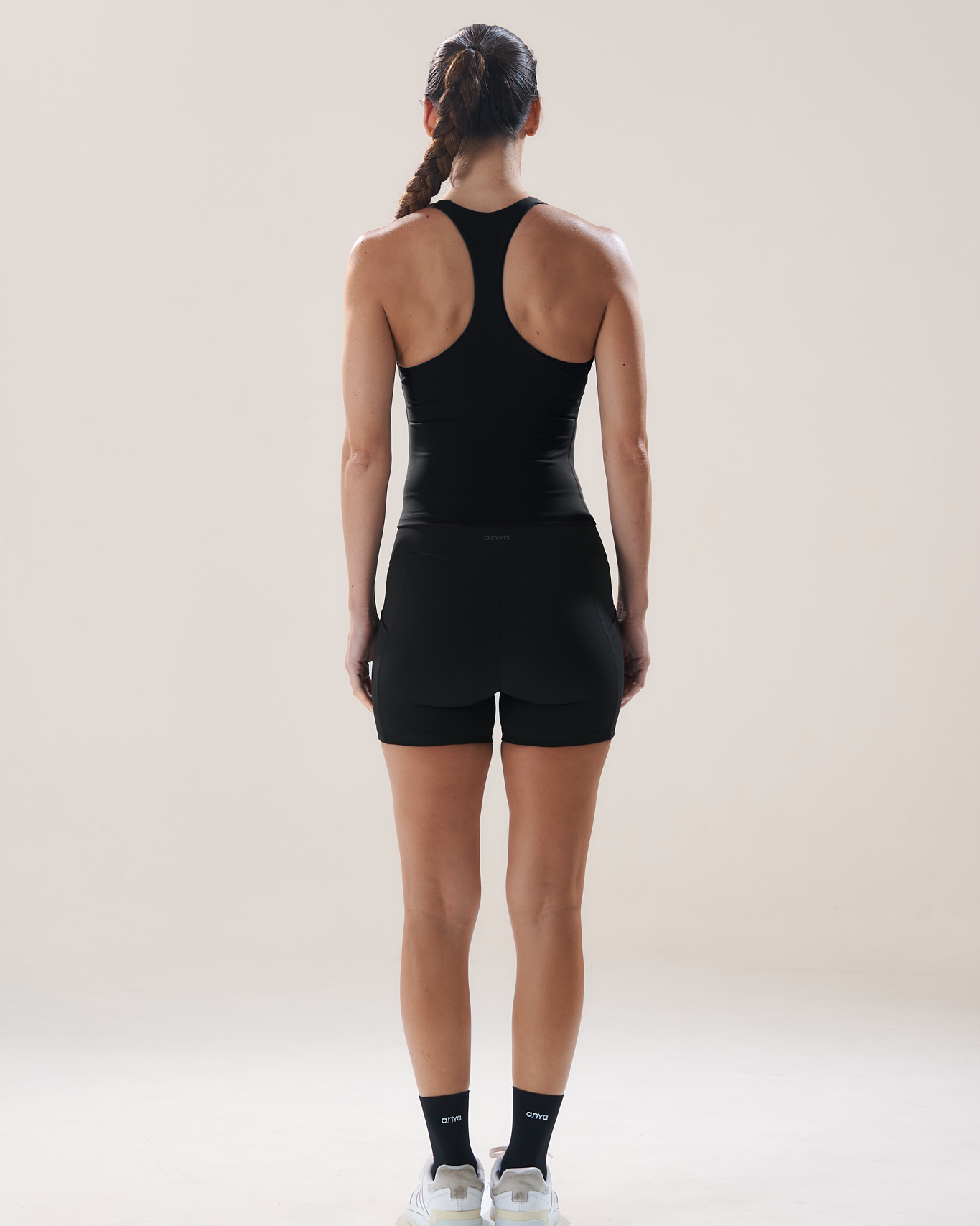 Mavora Scoop Longline Sport-BH - Black Sesame