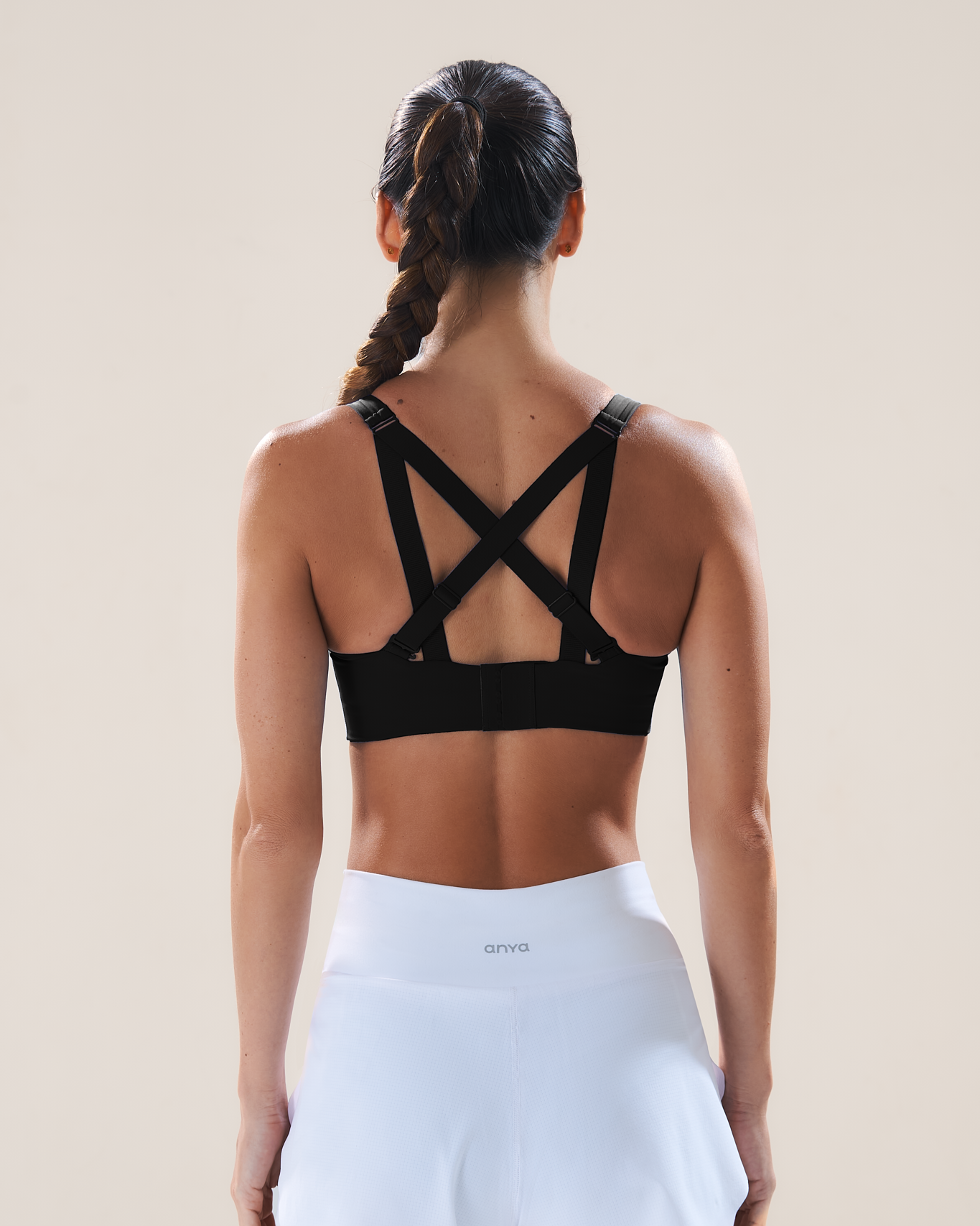 Mavora Two-Way Clasp Sport-BH - Black Sesame