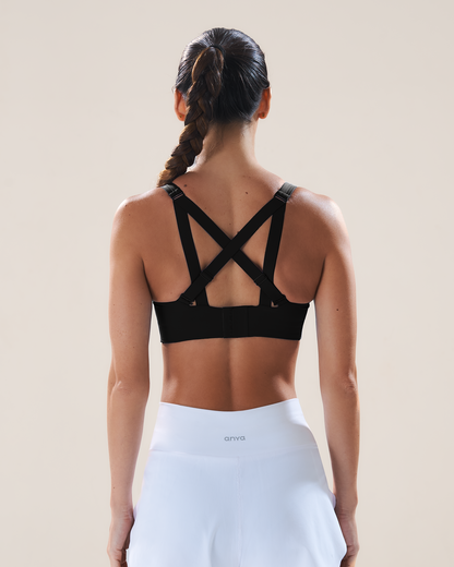 Mavora Two-Way Clasp Sport-BH - Black Sesame