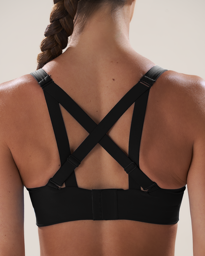 Mavora Two-Way Clasp Sport-BH - Black Sesame