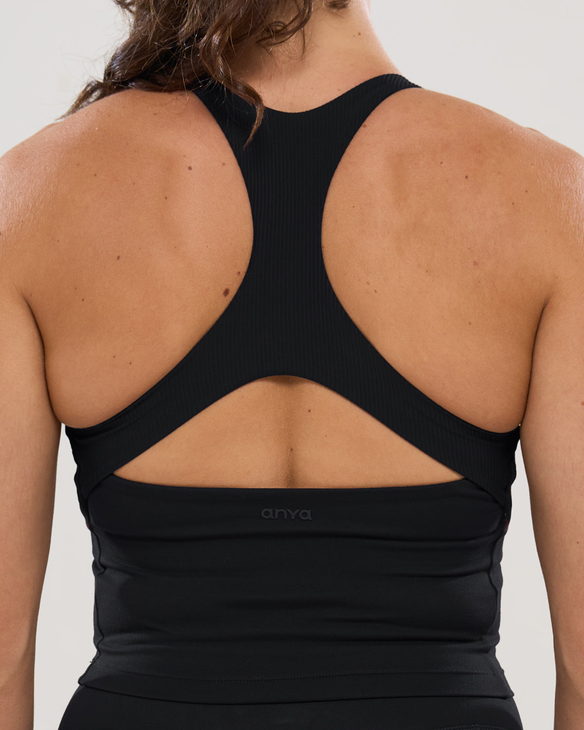 Mavora Flex 2-in-1 Crop Top - Black Sesame
