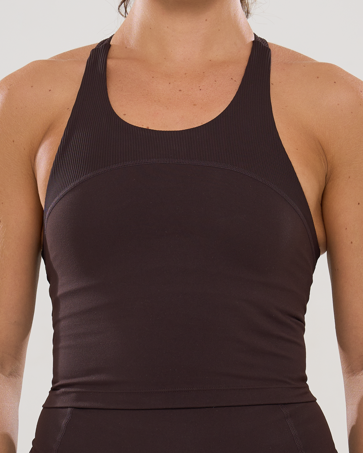 Mavora Flex 2-in-1 Crop Top - Ganache