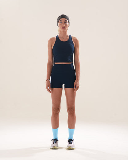 Mavora Flex 2-in-1 Crop Top - Dive