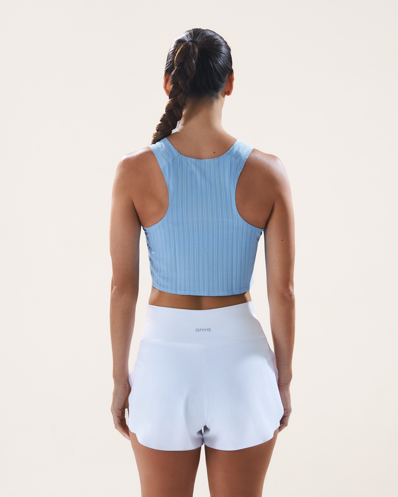Mavora Race Crop Top Tank Top - Arctic