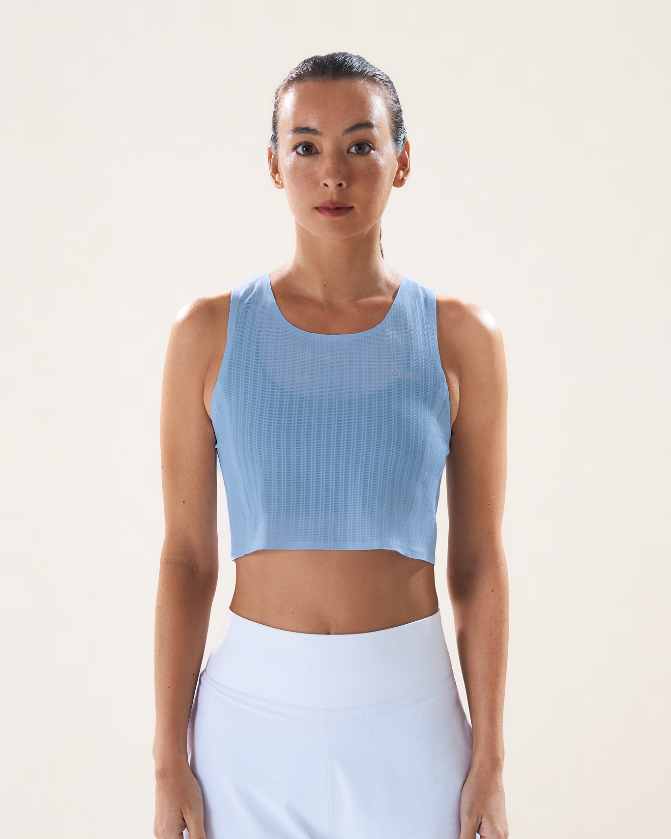 Mavora Race Crop Top Tank Top - Arctic