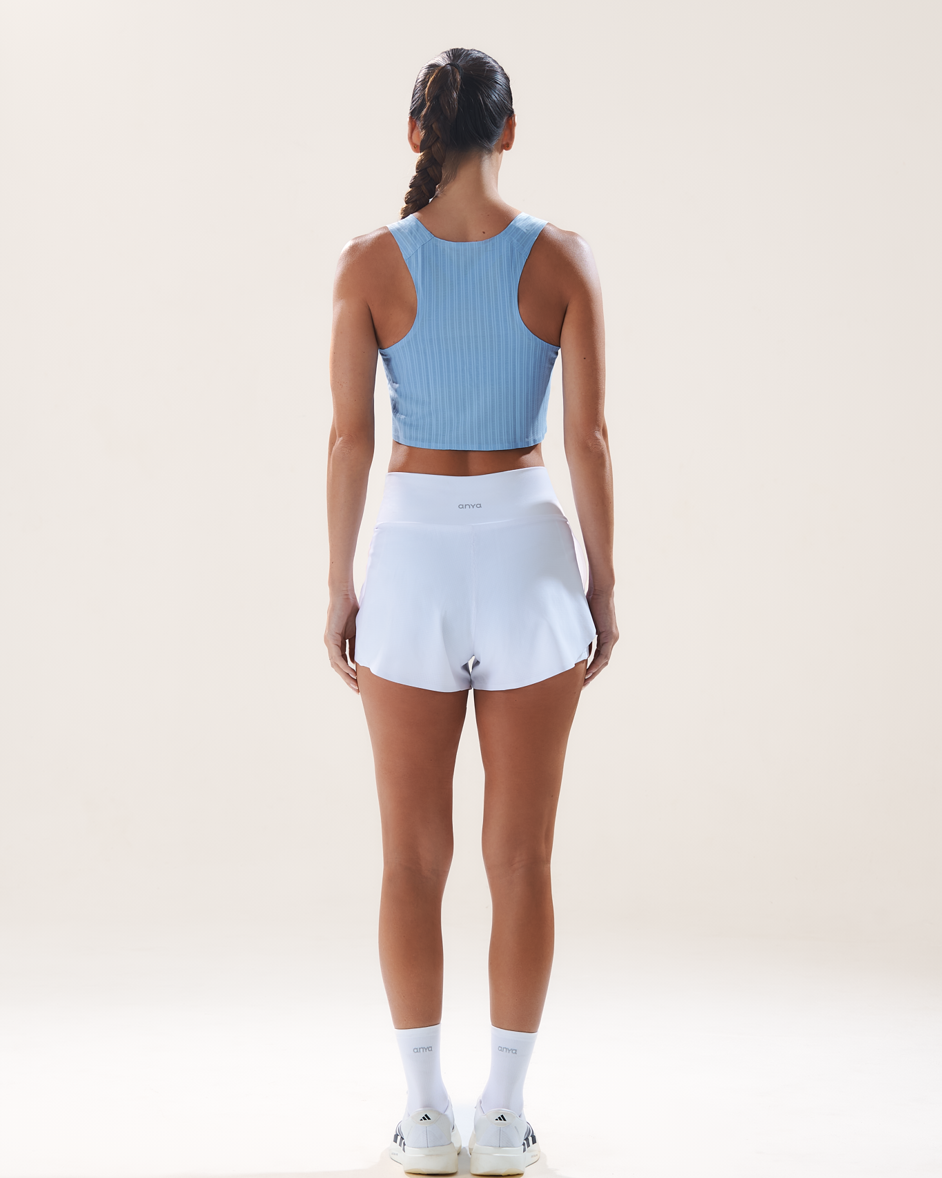 Mavora Race Crop Top Tank Top - Arctic